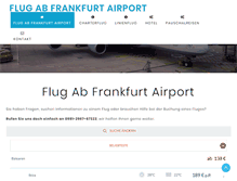 Tablet Screenshot of flug-ab-frankfurt-airport.de